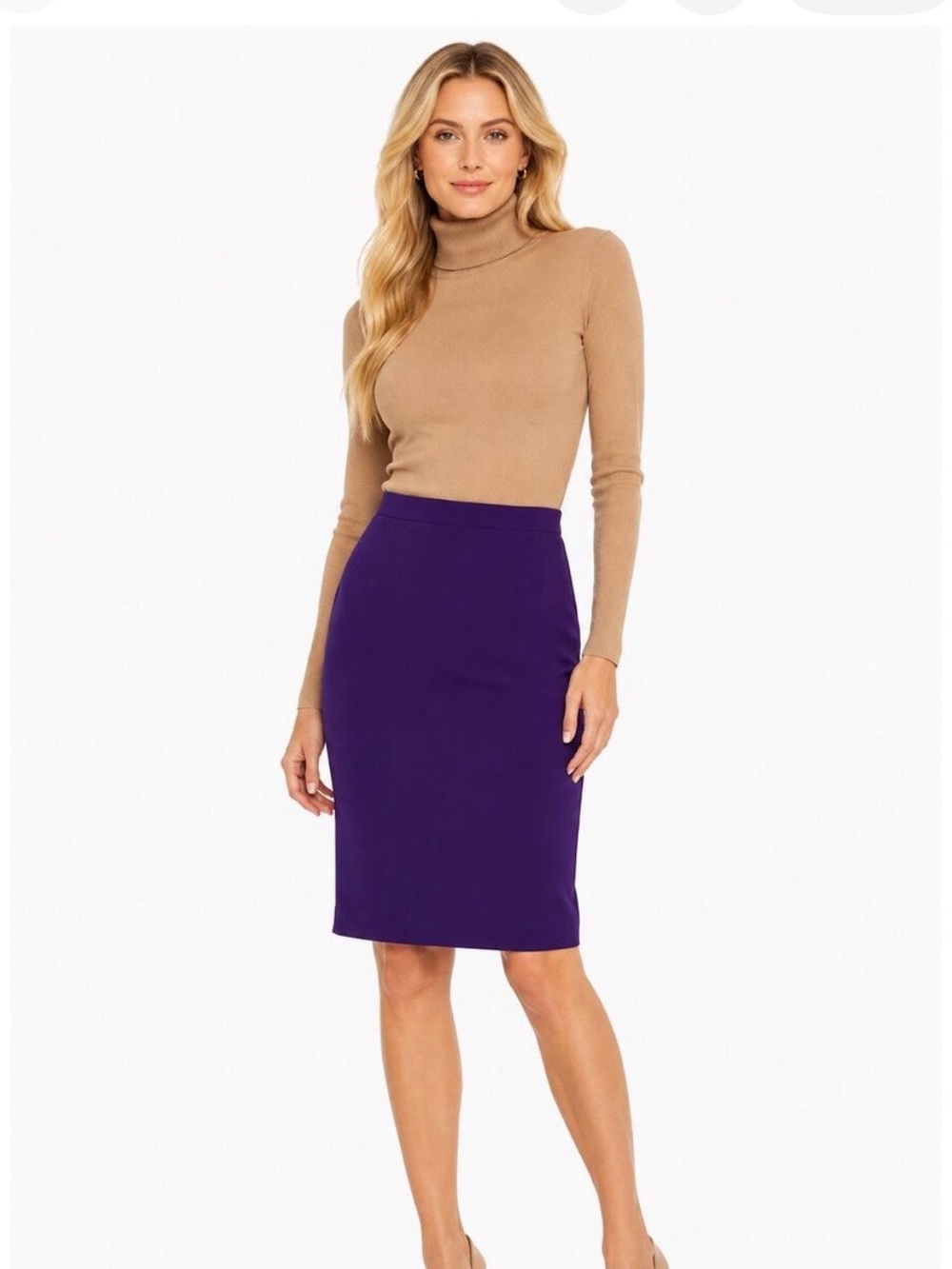 Etcetera sz 6 Virgin Wool Blend stretch skirt, unlined classic preppy academia